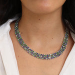 Blue Sapphire & Tsavorite De La Vie Necklace