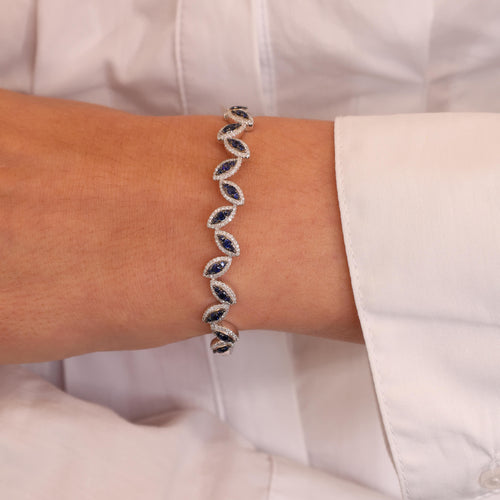 Marquise Cluster Bangle Image 2
