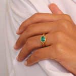 Frida 1.02ct Emerald Engagement Ring