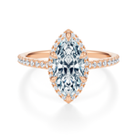 Essex Pavé Halo Engagement Ring Setting