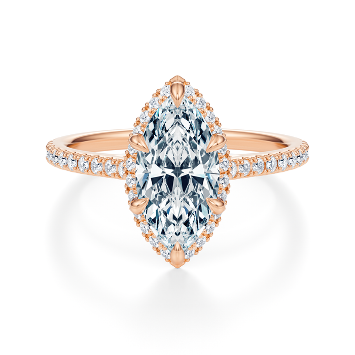 Essex Pavé Halo Engagement Ring Setting