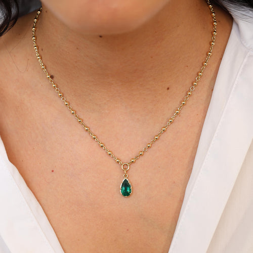 Polly Drop Gemstone Necklace Image 2