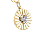 Pleated Butterfly Necklace