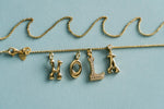 "Sanse" Pave Diamond Letter E Charm