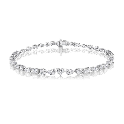 3.81tcw Mixed Diamond Bracelet