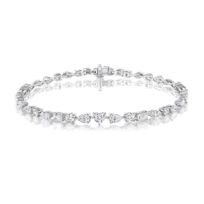 3.81tcw Mixed Diamond Bracelet