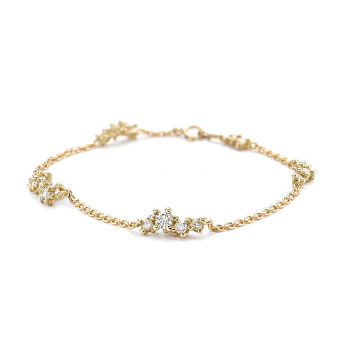 Diamond Encrusted Station Bracelet