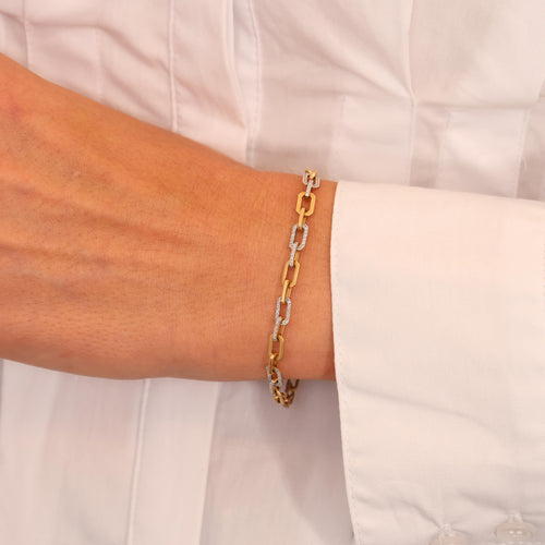 Diamond Link Bracelet Image 2
