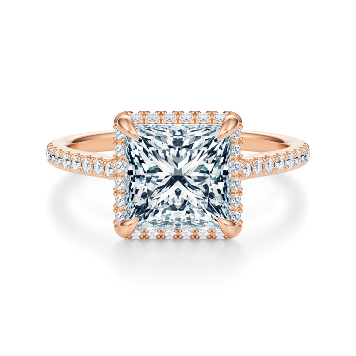 Essex Pavé Halo Engagement Ring Setting