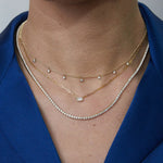 Emerald Cut Diamond Pendant Necklace
