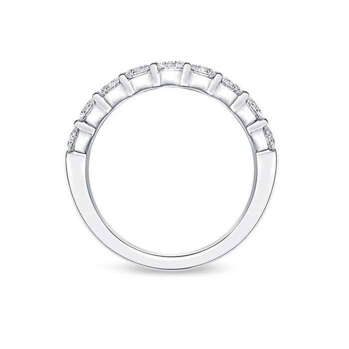 1.11tcw Serena Half Diamond Eternity Band