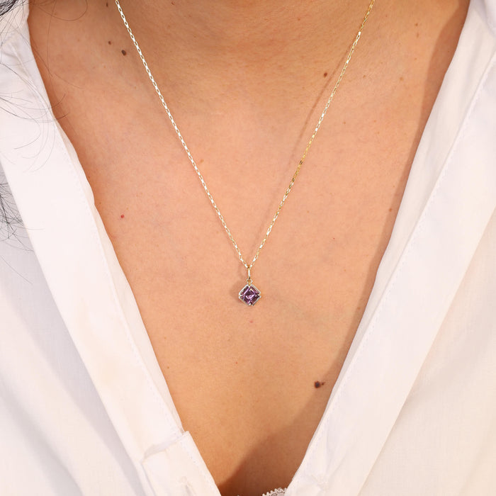 Purple Spinel Necklace Charm