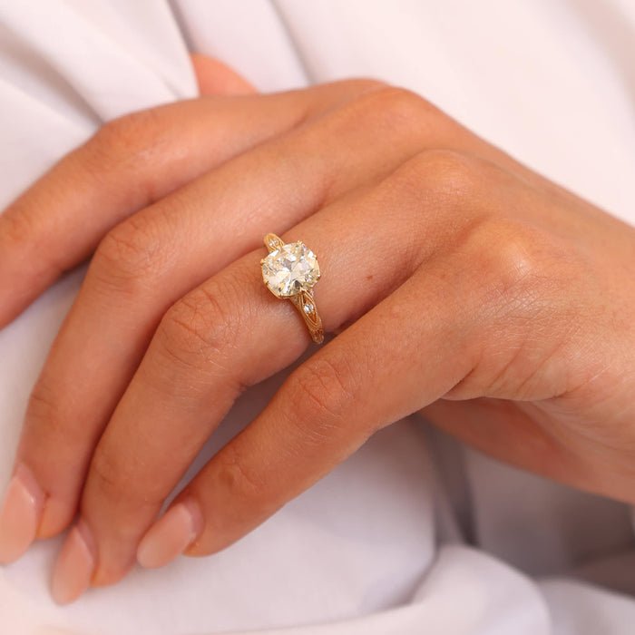 Nicole 2.14ct Old Mine Cut Diamond Engagement Ring