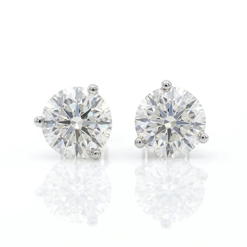 4.00tcw Diamond Stud Trinity Earrings