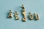 "Sanse" Large Diamond Letter M Pendant