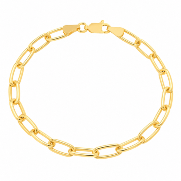 5mm Paper Clip Chain Bracelet