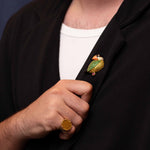 Jean Vitau Multigem Puffin Brooch