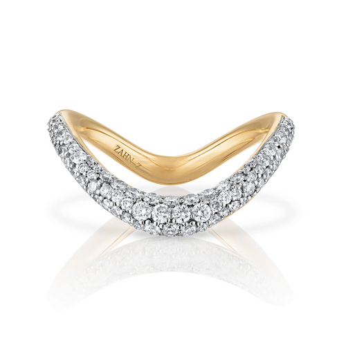 Pavé Diamond Shadow Band