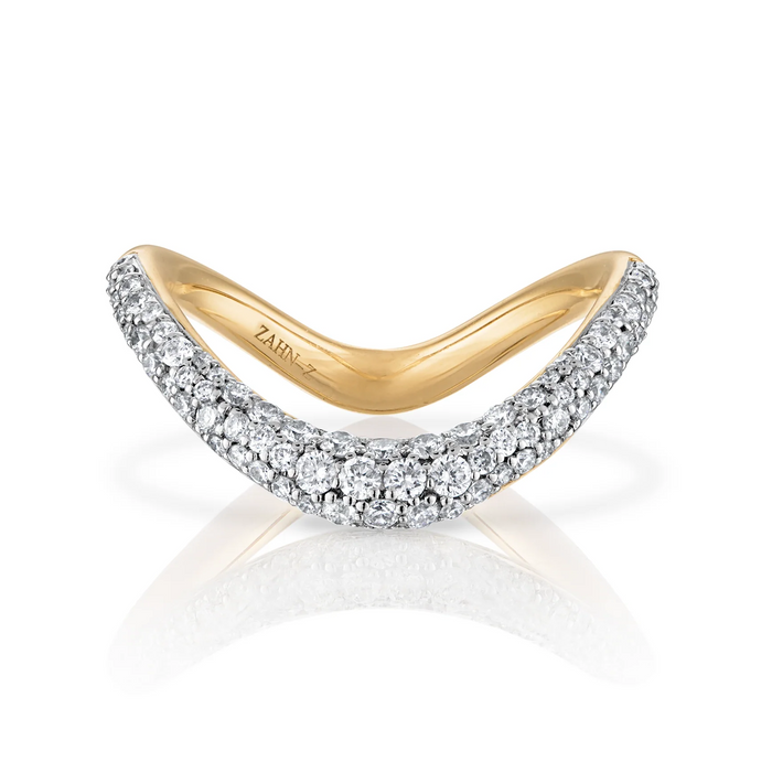 Pavé Diamond Shadow Band