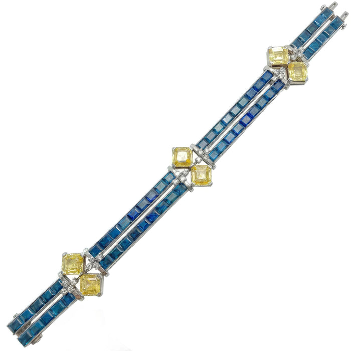 Sapphire and Diamond Bracelet