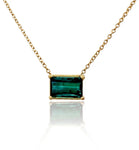 Green Tourmaline Pendant Necklace