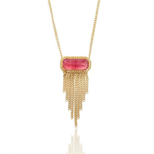 Necklace with Rhodonite
