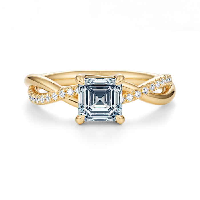 Spring Pavé Engagement Ring Setting