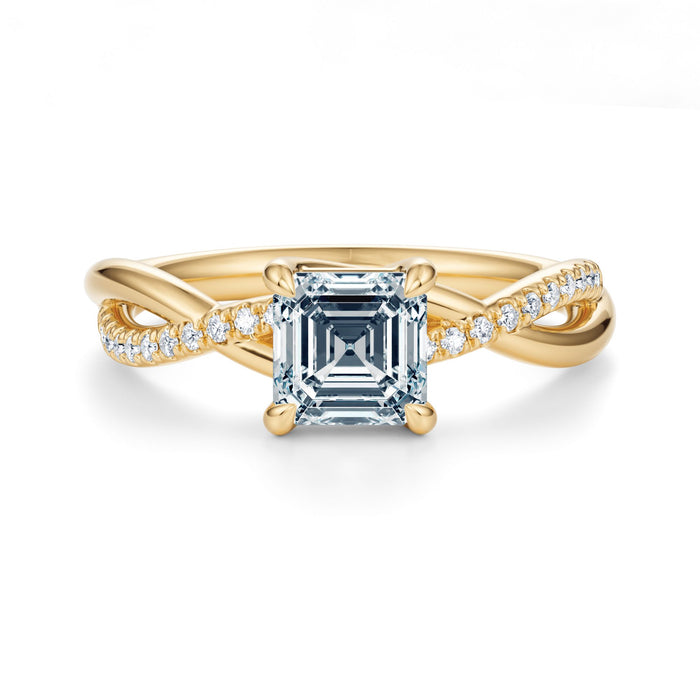 Spring Pavé Engagement Ring Setting