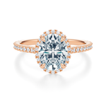 Essex Pavé Halo Engagement Ring Setting