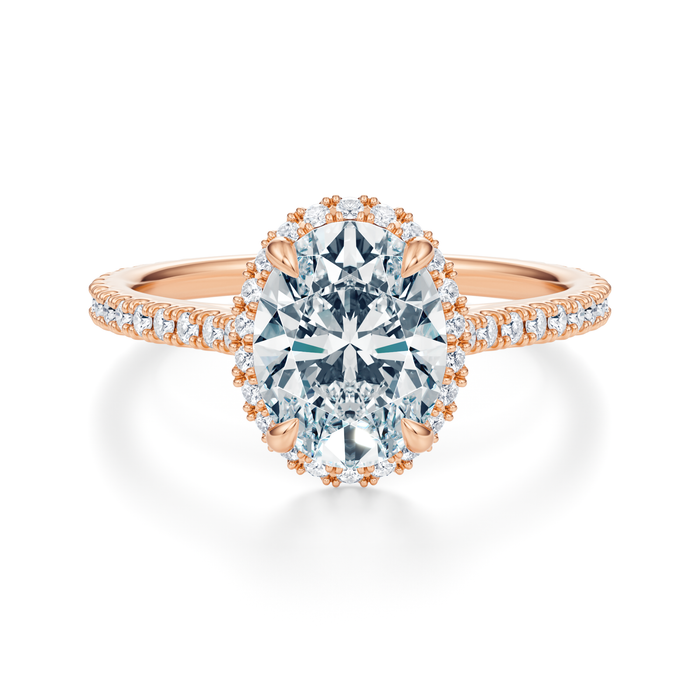 Essex Pavé Halo Engagement Ring Setting