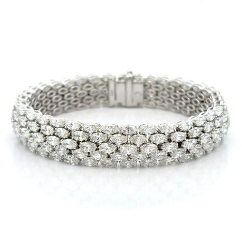 Marquise Cut Diamond Bracelet