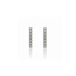 Diamond Petite Bar Stud Earrings