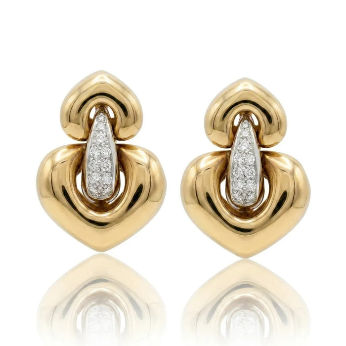 Diamond Statement Clip On Earrings