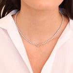 Pear Cut Diamond Choker Necklace