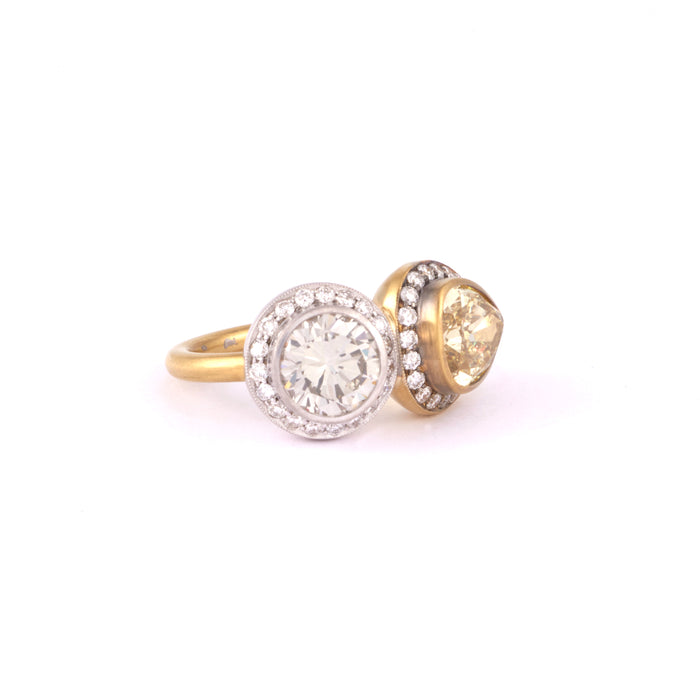 Diamond Toi et Moi Ring