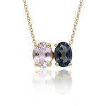 Sapphire & Spinel Toi et Moi Pendant