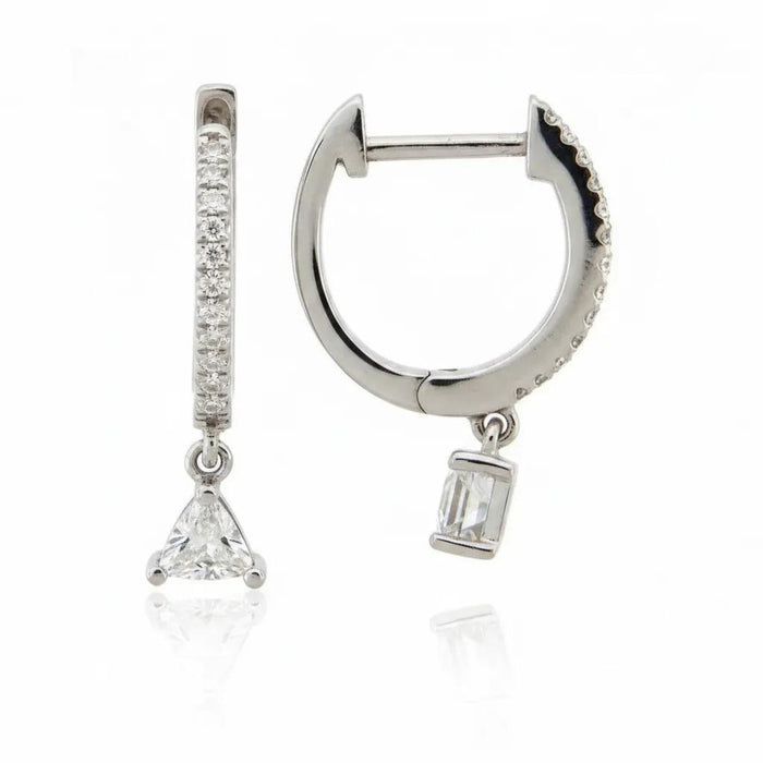 Diamond Triangle Earrings