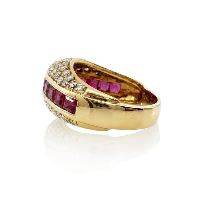 Ruby and Diamond Statement Ring