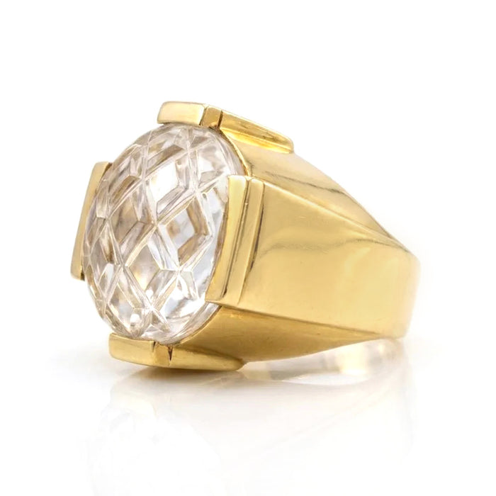 David Webb Crystal Pool Statement Ring