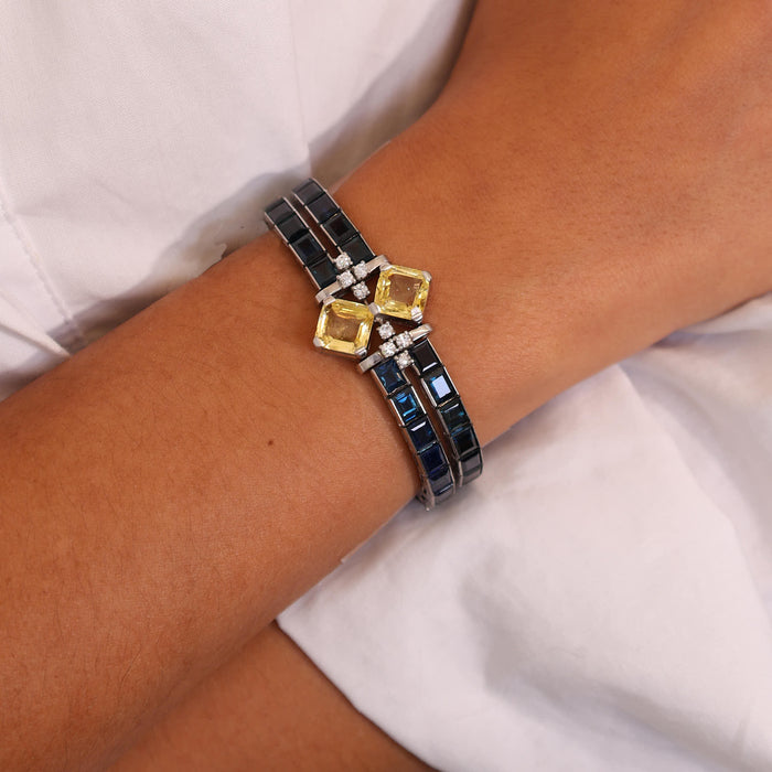 Sapphire and Diamond Bracelet