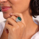Sugarloaf Emerald & Diamond Cocktail Ring