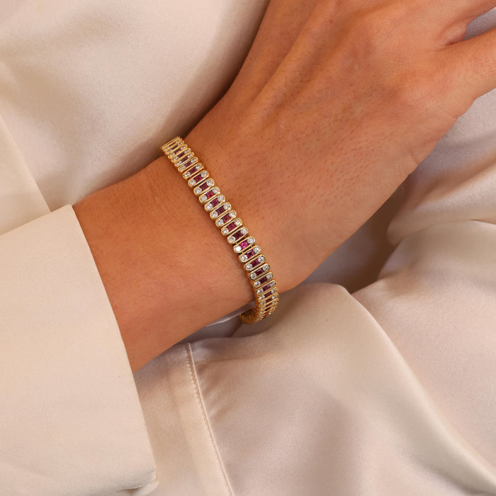 Ruby and Diamond Bracelet