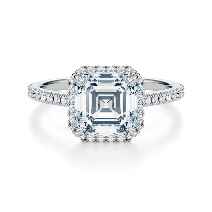 Essex Pavé Halo Engagement Ring Setting