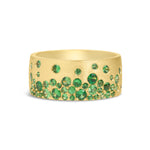 Scattered Tsavorite Cigar Band