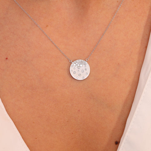 Diamond Disc Pendant Image 2