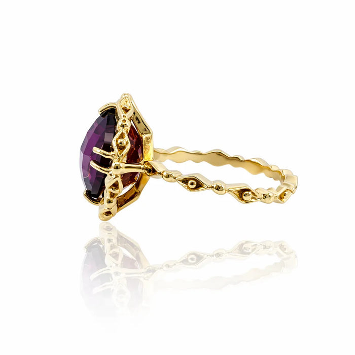 Garnet and Citrine Kaleidoscope Ring