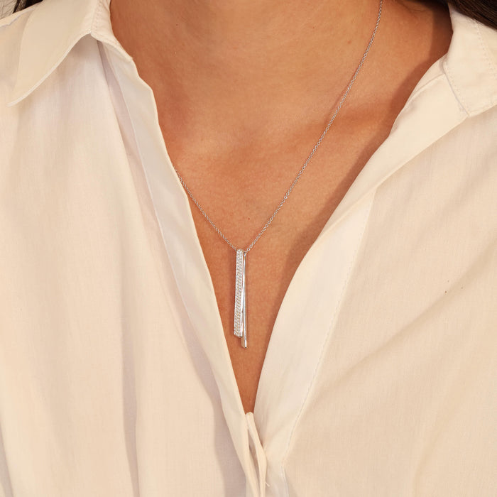 Inside/Out Flip Drop Pendant Necklace