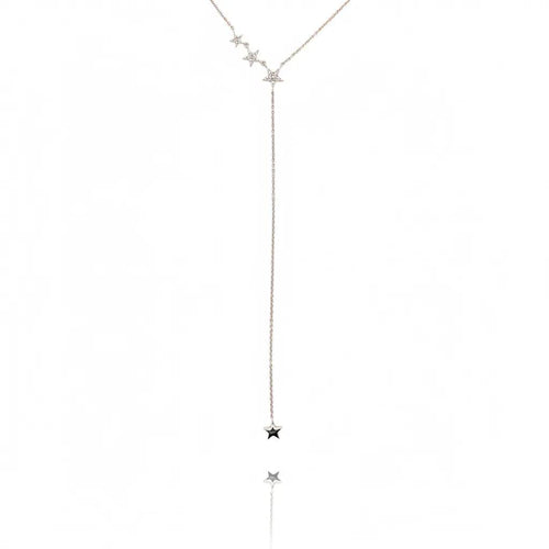 Diamond Star Lariat Necklace