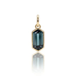 Blue Zircon Necklace Charm