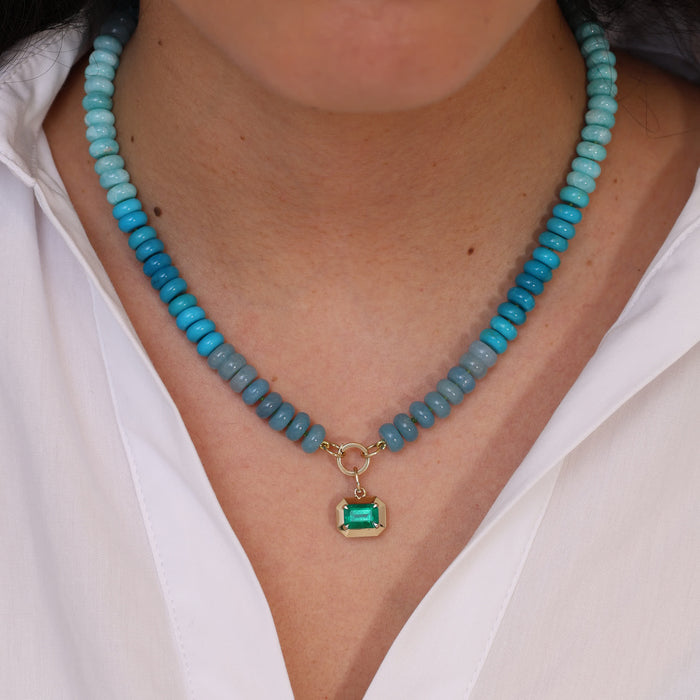 Muzo Emerald "Laurel" Frame Charm
